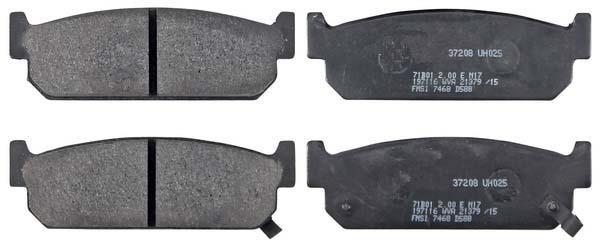 Jeu de 4 plaquettes de frein A.B.S. ALL BRAKE SYSTEMS BV. ref. 37208