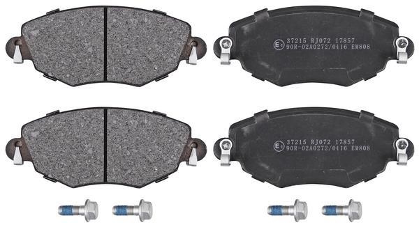 Jeu de 4 plaquettes de frein A.B.S. ALL BRAKE SYSTEMS BV. ref. 37215