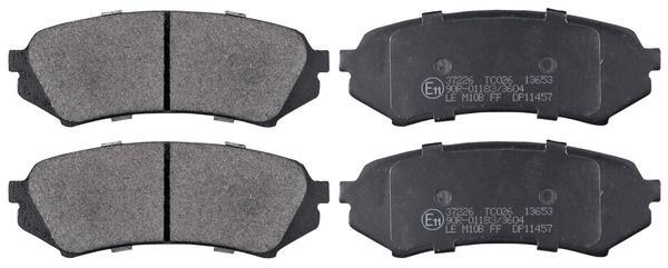 Jogo de 4 pastilhas de travão A.B.S. ALL BRAKE SYSTEMS BV. ref. 37226