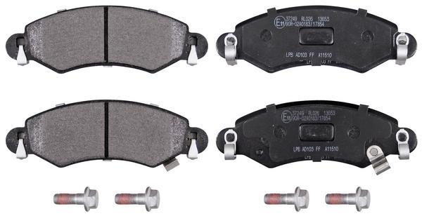 Jogo de 4 pastilhas de travão A.B.S. ALL BRAKE SYSTEMS BV. ref. 37249