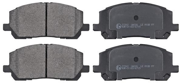 Jeu de 4 plaquettes de frein A.B.S. ALL BRAKE SYSTEMS BV. ref. 37260