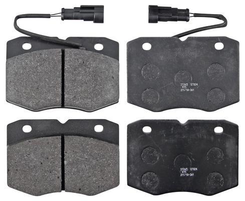 Jogo de 4 pastilhas de travão A.B.S. ALL BRAKE SYSTEMS BV. ref. 37265