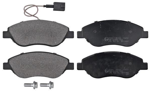 Jogo de 4 pastilhas de travão A.B.S. ALL BRAKE SYSTEMS BV. ref. 37281