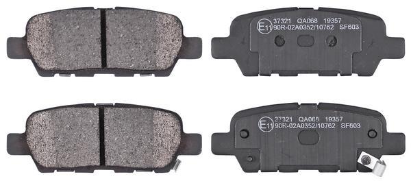 Jeu de 4 plaquettes de frein A.B.S. ALL BRAKE SYSTEMS BV. ref. 37321