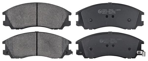 Jogo de 4 pastilhas de travão A.B.S. ALL BRAKE SYSTEMS BV. ref. 37323