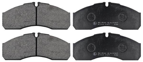 Jeu de 4 plaquettes de frein A.B.S. ALL BRAKE SYSTEMS BV. ref. 37379