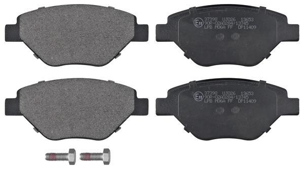 Jogo de 4 pastilhas de travão A.B.S. ALL BRAKE SYSTEMS BV. ref. 37398