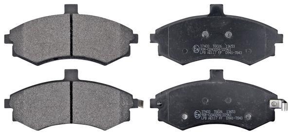 Jogo de 4 pastilhas de travão A.B.S. ALL BRAKE SYSTEMS BV. ref. 37403