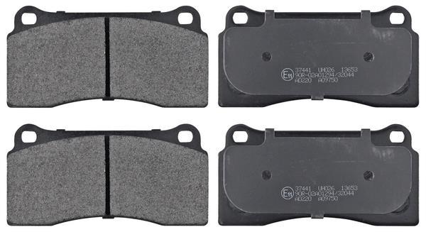 Jogo de 4 pastilhas de travão A.B.S. ALL BRAKE SYSTEMS BV. ref. 37441