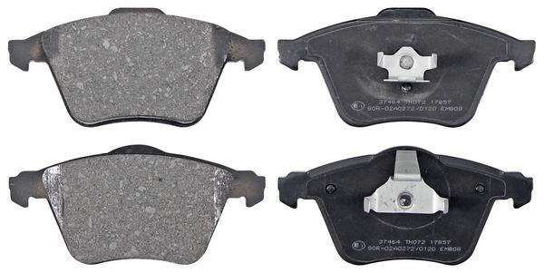 Jeu de 4 plaquettes de frein A.B.S. ALL BRAKE SYSTEMS BV. ref. 37464