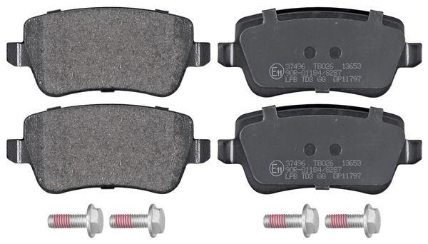 Jogo de 4 pastilhas de travão A.B.S. ALL BRAKE SYSTEMS BV. ref. 37496