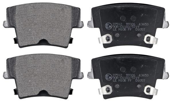 Jogo de 4 pastilhas de travão A.B.S. ALL BRAKE SYSTEMS BV. ref. 37512