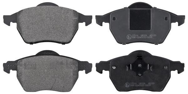 Jeu de 4 plaquettes de frein A.B.S. ALL BRAKE SYSTEMS BV. 37514