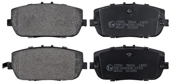 Jogo de 4 pastilhas de travão A.B.S. ALL BRAKE SYSTEMS BV. ref. 37550