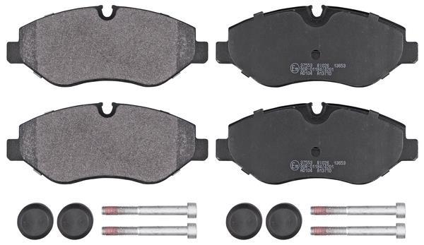Jeu de 4 plaquettes de frein A.B.S. ALL BRAKE SYSTEMS BV. ref. 37553