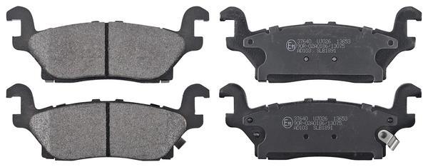 Jeu de 4 plaquettes de frein A.B.S. ALL BRAKE SYSTEMS BV. ref. 37640