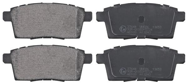 Jeu de 4 plaquettes de frein A.B.S. ALL BRAKE SYSTEMS BV. ref. 37644