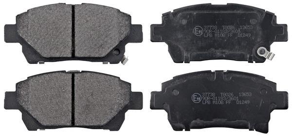 Jogo de 4 pastilhas de travão A.B.S. ALL BRAKE SYSTEMS BV. ref. 37738