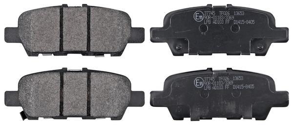 Kit de plaquettes de frein, disque de frein de stationnement A.B.S. ALL BRAKE SYSTEMS BV. 37745