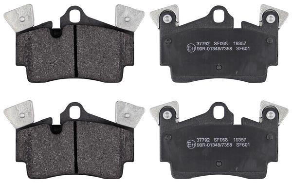 Jeu de 4 plaquettes de frein A.B.S. ALL BRAKE SYSTEMS BV. 37792