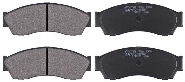 Jeu de 4 plaquettes de frein A.B.S. ALL BRAKE SYSTEMS BV. ref. 37849