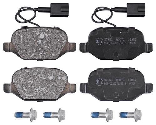 Jeu de 4 plaquettes de frein A.B.S. ALL BRAKE SYSTEMS BV. ref. 37853