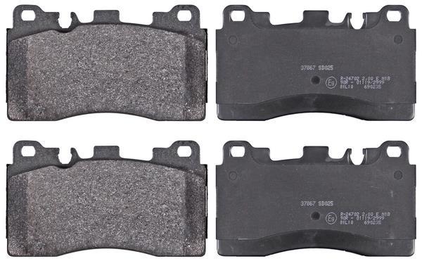 Jeu de 4 plaquettes de frein A.B.S. ALL BRAKE SYSTEMS BV. ref. 37867