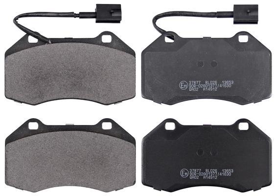 Jogo de 4 pastilhas de travão A.B.S. ALL BRAKE SYSTEMS BV. ref. 37877