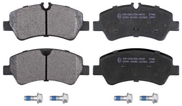 Jeu de 4 plaquettes de frein A.B.S. ALL BRAKE SYSTEMS BV. ref. 37966