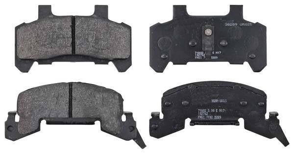 Jeu de 4 plaquettes de frein A.B.S. ALL BRAKE SYSTEMS BV. ref. 38289