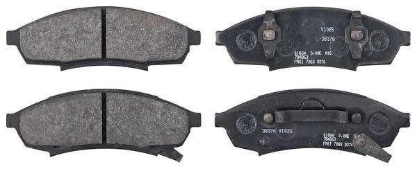 Jeu de 4 plaquettes de frein A.B.S. ALL BRAKE SYSTEMS BV. ref. 38376