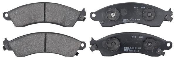 Jogo de 4 pastilhas de travão A.B.S. ALL BRAKE SYSTEMS BV. ref. 38412