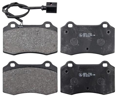Jogo de 4 pastilhas de travão A.B.S. ALL BRAKE SYSTEMS BV. ref. 38592