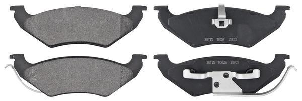 Jogo de 4 pastilhas de travão A.B.S. ALL BRAKE SYSTEMS BV. ref. 38715