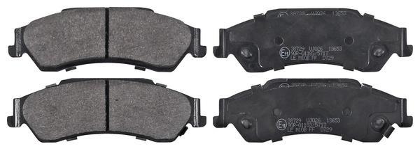 Jogo de 4 pastilhas de travão A.B.S. ALL BRAKE SYSTEMS BV. ref. 38729