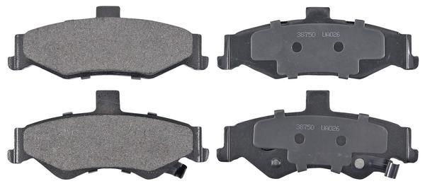 Jogo de 4 pastilhas de travão A.B.S. ALL BRAKE SYSTEMS BV. ref. 38750