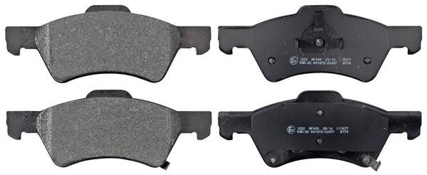 Jeu de 4 plaquettes de frein A.B.S. ALL BRAKE SYSTEMS BV. ref. 38857