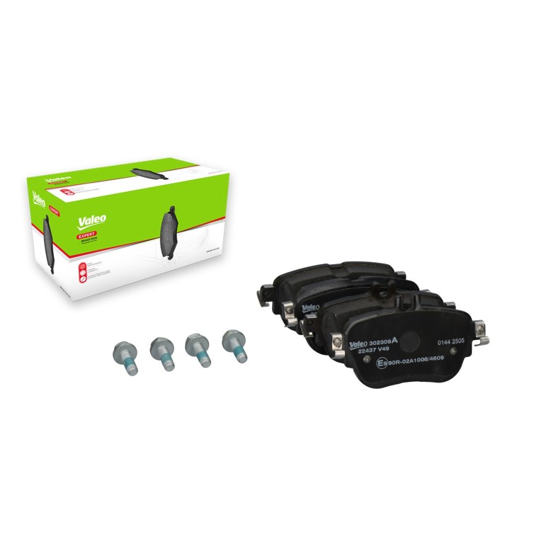 Jeu de 4 plaquettes de frein VALEO ref. 302309A