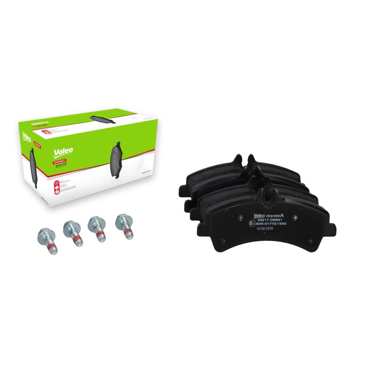 Jeu de 4 plaquettes de frein VALEO ref. 302498A