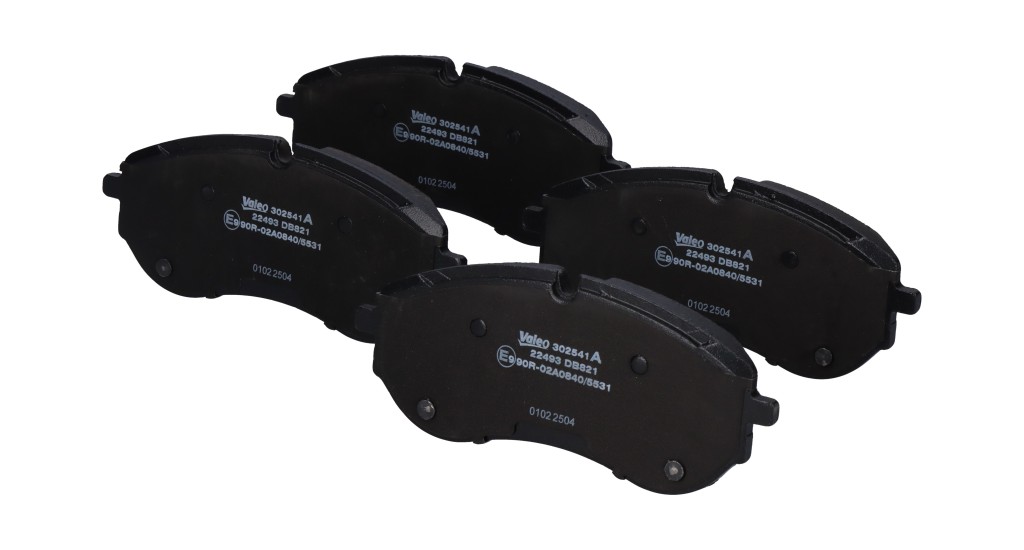 Jeu de 4 plaquettes de frein VALEO ref. 302541A