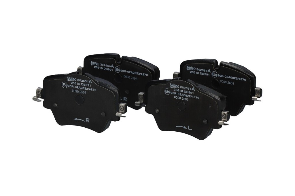 Jeu de 4 plaquettes de frein VALEO ref. 302554A