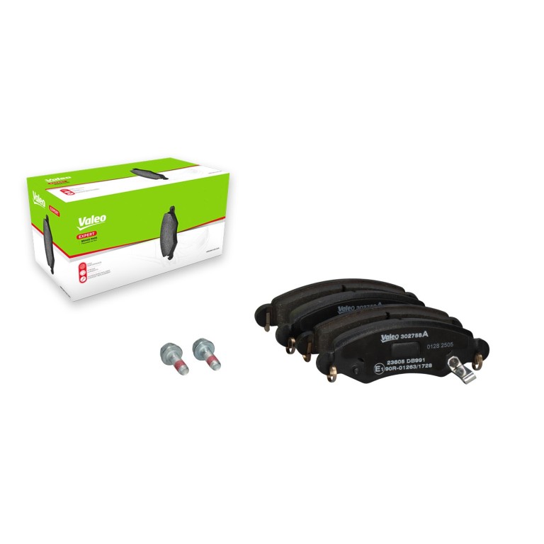 Jeu de 4 plaquettes de frein VALEO ref. 302758A
