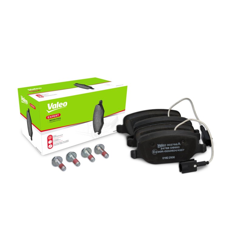 Jeu de 4 plaquettes de frein VALEO ref. 302766A