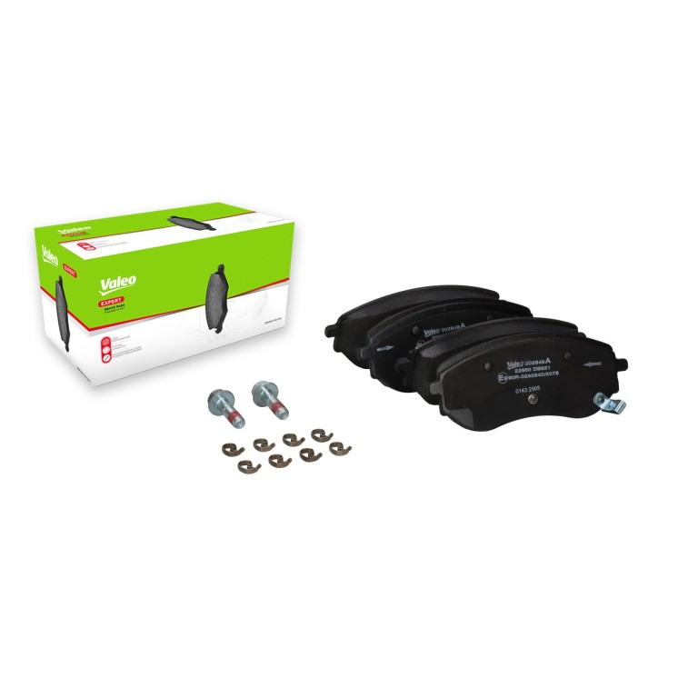Jeu de 4 plaquettes de frein VALEO ref. 302848A