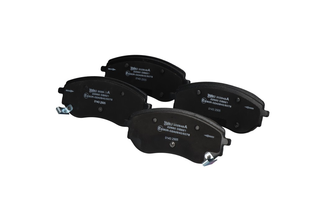 Jeu de 4 plaquettes de frein VALEO ref. 302848A