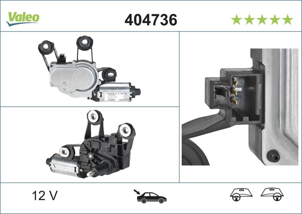 Moteur d'essuie-glace VALEO 404736