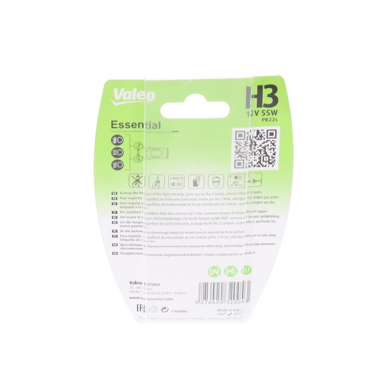 Ampoule VALEO 1 ✕ H3 - ref. 032004