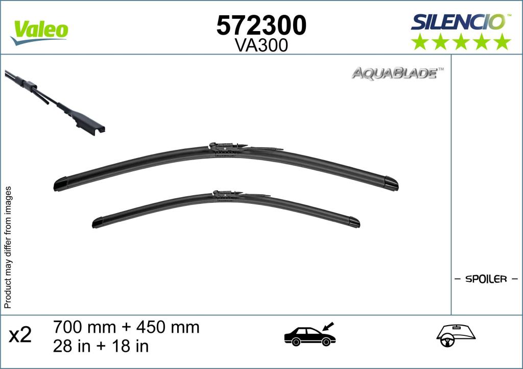 Escova de limpa-vidros VALEO VA300 - ref. 572300