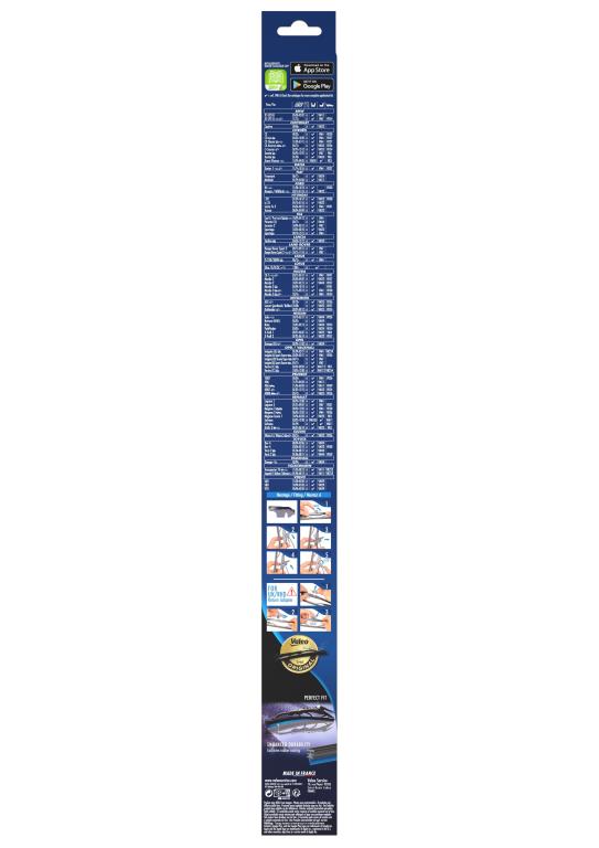 Balai d'essuie-glace (Essuie glace) VALEO VM16 - ref. 574141
