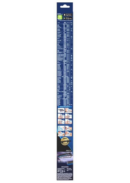 Balai d'essuie-glace (Essuie glace) VALEO VM24 - ref. 574149